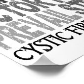 Poster Hope Word Collage Fibrose kystique (Coin)