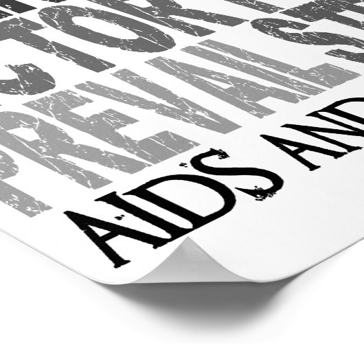 Poster Hope Word Collage SIDA (Coin)