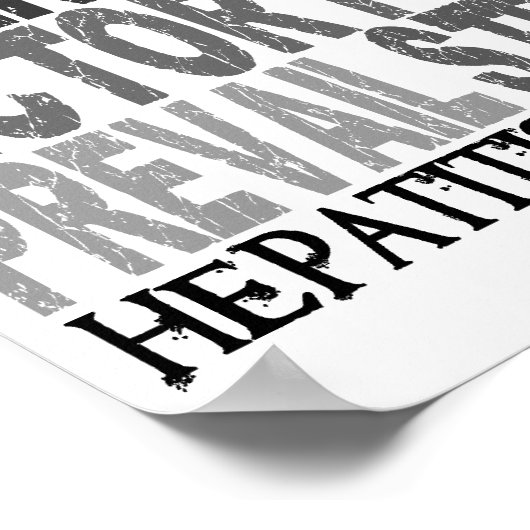 Poster Hope Word Collector Hépatite C (Coin)
