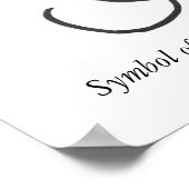 Poster HopeandFaith, symbole de l'espérance et de la foi (Coin)