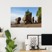 Poster Hopewell Rocks au lever du soleil (Bureau à domicile)