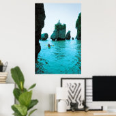 Poster Hopewell rocks - Nouveau-Brunswick (Bureau à domicile)