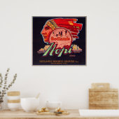 Poster Hopi Orange LabelRedlands, CA (Cuisine)