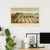 Poster Hôpitaux de Mount Pleasant à Washington, DC 1862 (Bureau à domicile)