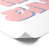 Poster Hoppy Pâques Printemps Printemps Printemps (Coin)