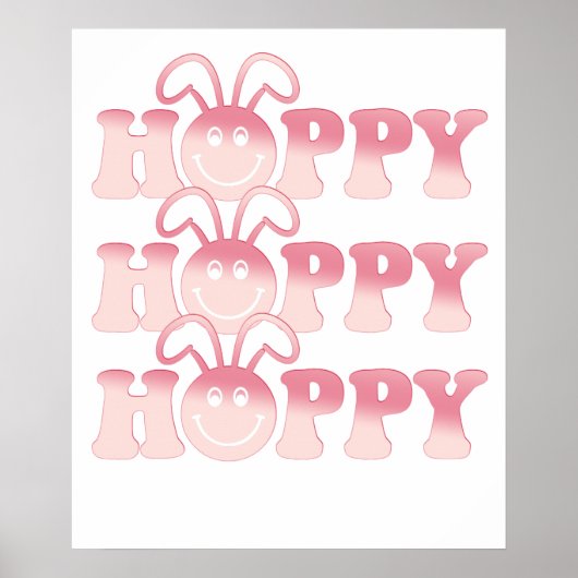 Poster HOPPY, rétro, vintage (Devant)