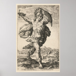 Poster Horatius Cocles, Hendrik Goltzius The Roman Heroes