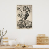 Poster Horatius Cocles, Hendrik Goltzius The Roman Heroes (Cuisine)