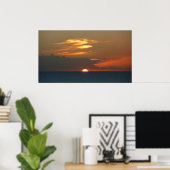 Poster Horizon Coucher de soleil Colorful Seascape Photog (Bureau à domicile)