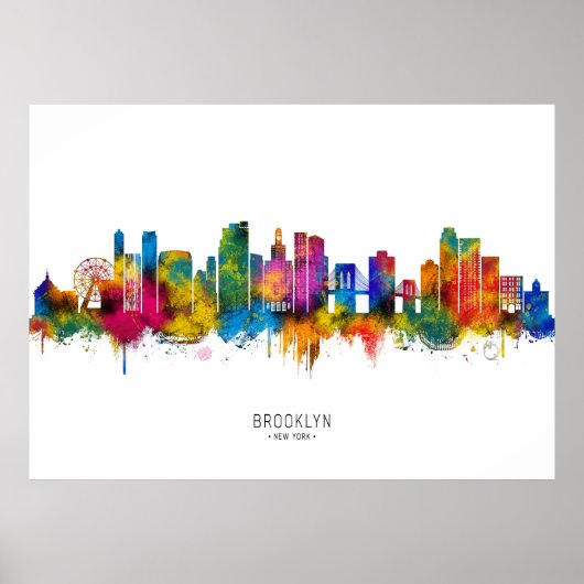 Poster Horizon de Brooklyn New York (Devant)