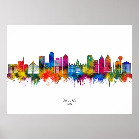 Poster Horizon de Dallas Texas (Devant)