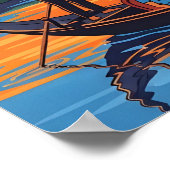 Poster horizon de la providence et coucher du soleil (Coin)