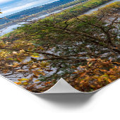 Poster Horizon de la rivière Mississippi à la frontière d (Coin)