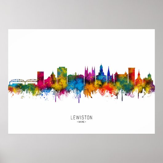 Poster Horizon de Lewiston Maine (Devant)