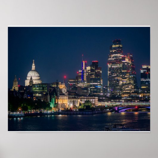 Poster Horizon de Londres la nuit (Devant)
