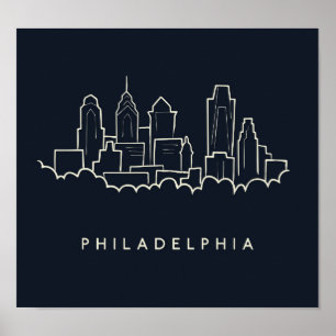Poster Horizon de Philadelphie Pennsylvanie