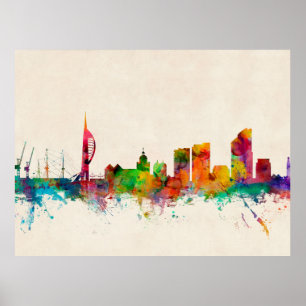 Poster Horizon de Portsmouth Angleterre