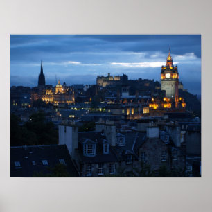 Poster Horizon d'Edimbourg au crépuscule