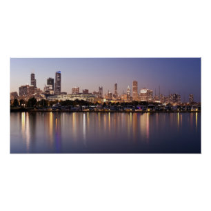 Poster Horizon des Etats-Unis, l'Illinois, Chicago au