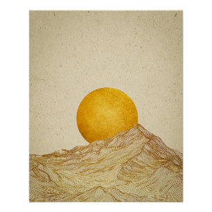 Poster Horizon Doré
