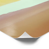 Poster Horizon Douce Abstrait dans des Tons Terreux (Coin)