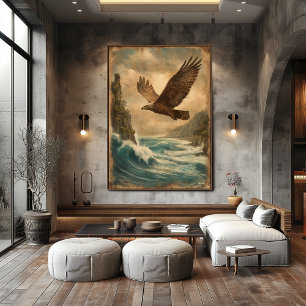 Poster Horizon Envol — Rétro Vintage Milieu de Siècle