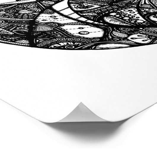 Poster Horizon Mandala (Coin)