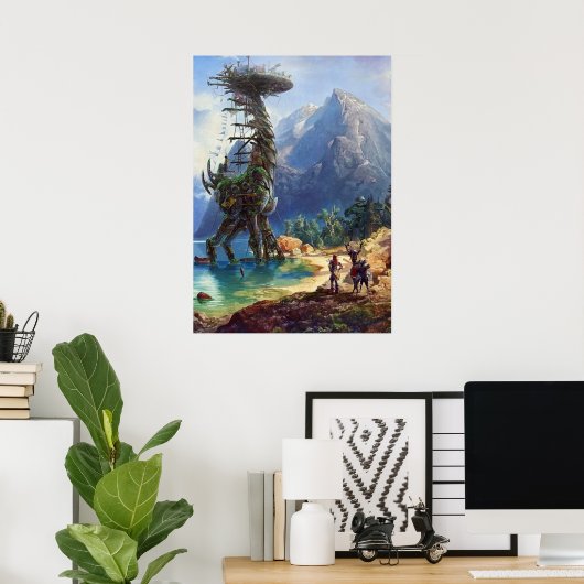 Poster Horizon Ouest interdit (Bureau à domicile)