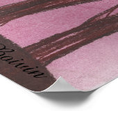 Poster Horizon rouge (Coin)