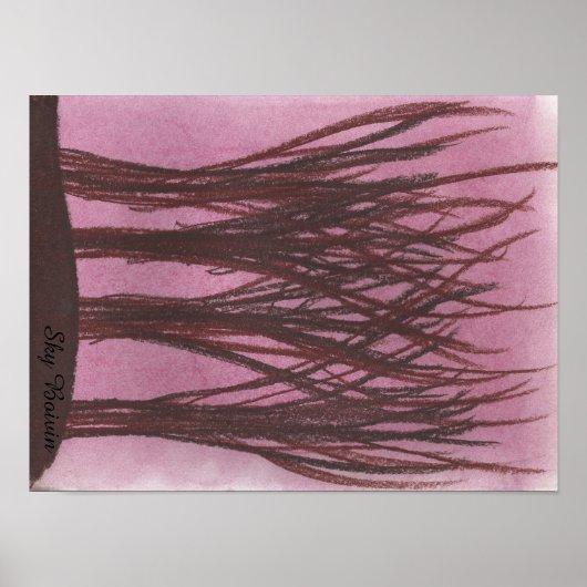 Poster Horizon rouge (Devant)