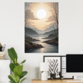 Poster Horizon silencieux (Bureau à domicile)