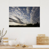 Poster Horizon Sky avec nuages (Cuisine)