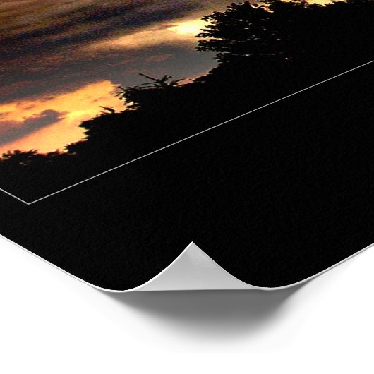 Poster Horizon sombre (Coin)