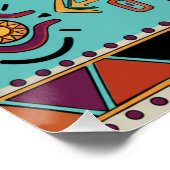 Poster Horizon Turquoise  (Coin)