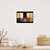 Poster Horizon vue de venus la lune de terre mars titan (Cuisine)