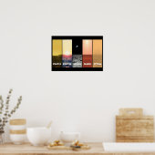 Poster Horizon vue de venus la lune de terre mars titan (Cuisine)