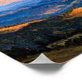Poster Horizons bleus infinis (Coin)