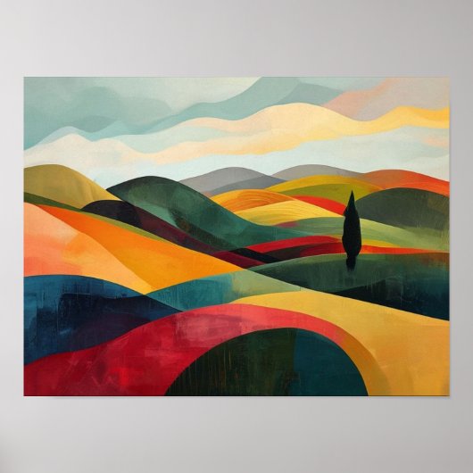 Poster Horizons chromatiques roulants (Devant)