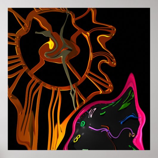 Poster horloge (Devant)