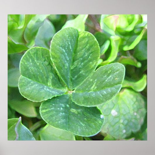 POSTER HORLOGE À QUATRE FEUILLES (Devant)