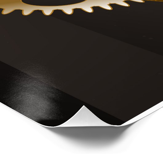 Poster Horloge à vapeur avec libellule mécanique (Coin)