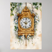 Poster Horloge ancienne de style rococo, probablement pei (Devant)