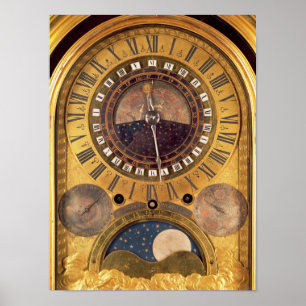 Poster Horloge astronomique faite pour le dauphin grand