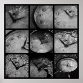 Poster Horloge congelée (Devant)