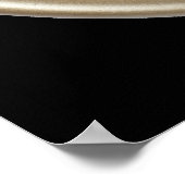 Poster Horloge de lapin blanc drôle (Coin)