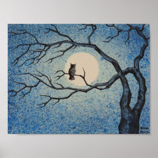 Poster Horloge de nuit