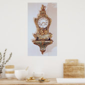 Poster Horloge de style Louis XV (Cuisine)