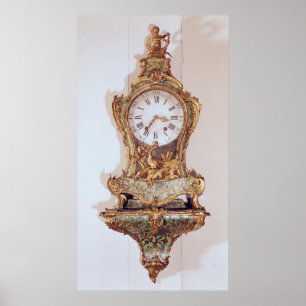 Poster Horloge de style Louis XV