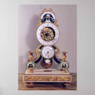 Poster Horloge décimale et double décimale