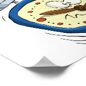 Poster Horloge Drôle D'Alarme Cartoon Quirky Se Réveiller (Coin)